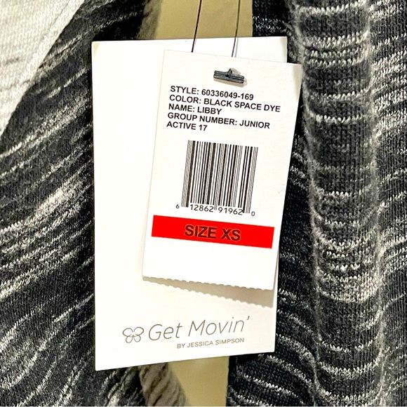 Jessica Simpson Active Women's size Small Gray Heathered Pullover Bodycon DRESS - Picture 2 of 7